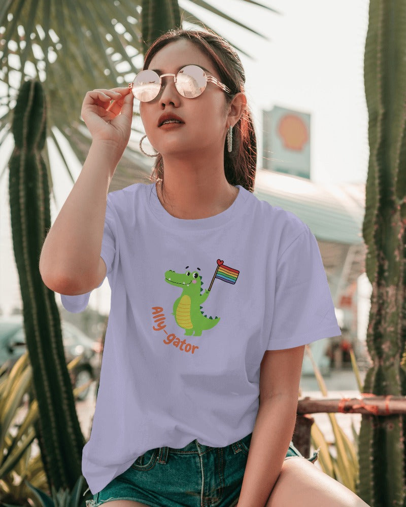 Ally-gator | Cute Alligator Queer Tshirt