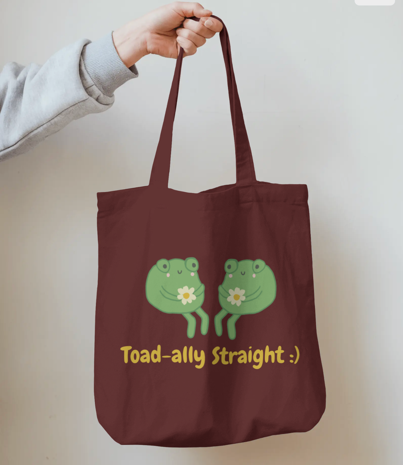 Toad-ally Straight Tote Bag