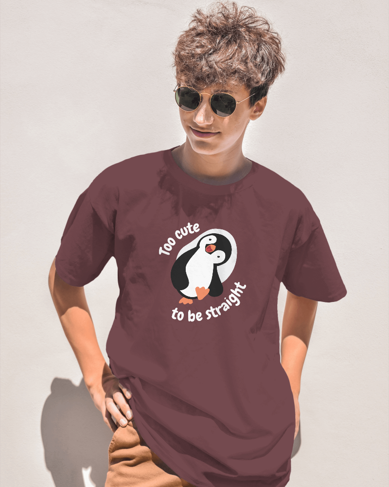 Too Cute to be Straight | Gay Tshirt