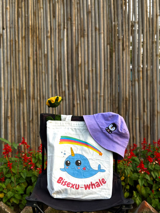 Bisexuwhale Tote Bag