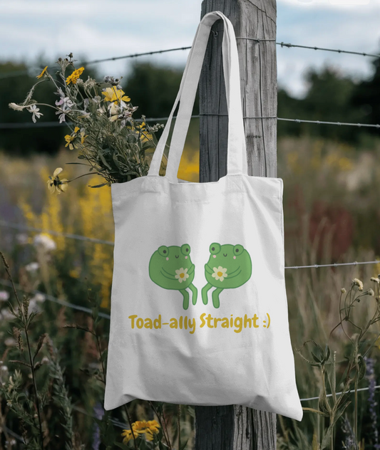 Toad-ally Straight Tote Bag
