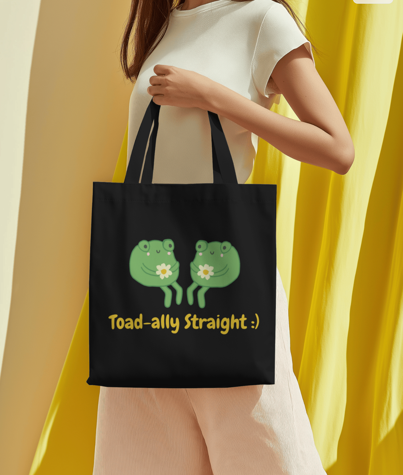 Toad-ally Straight Tote Bag