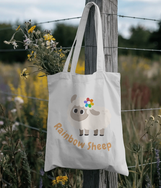 Rainbow Sheep Tote Bag