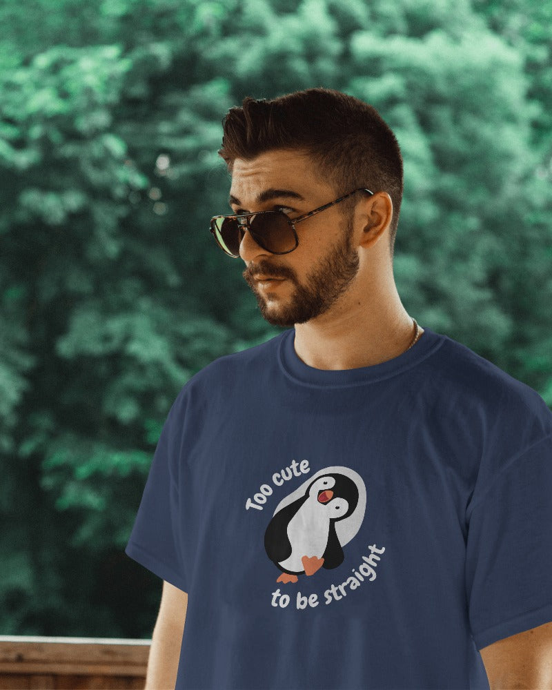 Too Cute to be Straight | Gay Tshirt