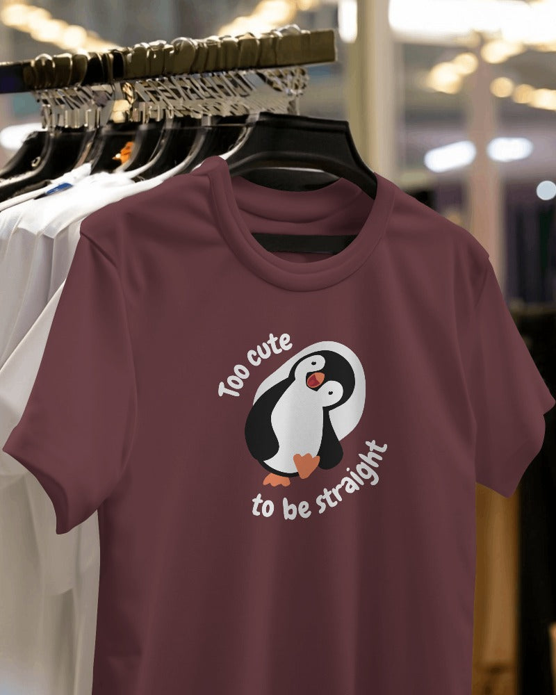 Too Cute to be Straight | Gay Tshirt