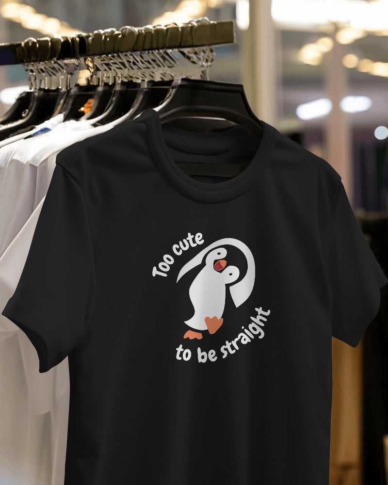 Too Cute to be Straight | Gay Tshirt